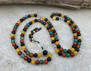 108 Beads Stones Healing Chakra Mala Rosary Meditation Yoga